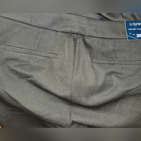 J Crew Petite Womens Size 2P Kelsey Cotton-Blend Flare Pants in Black $98 BG358 - Picture 4 of 9